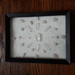 Framed crystal grid